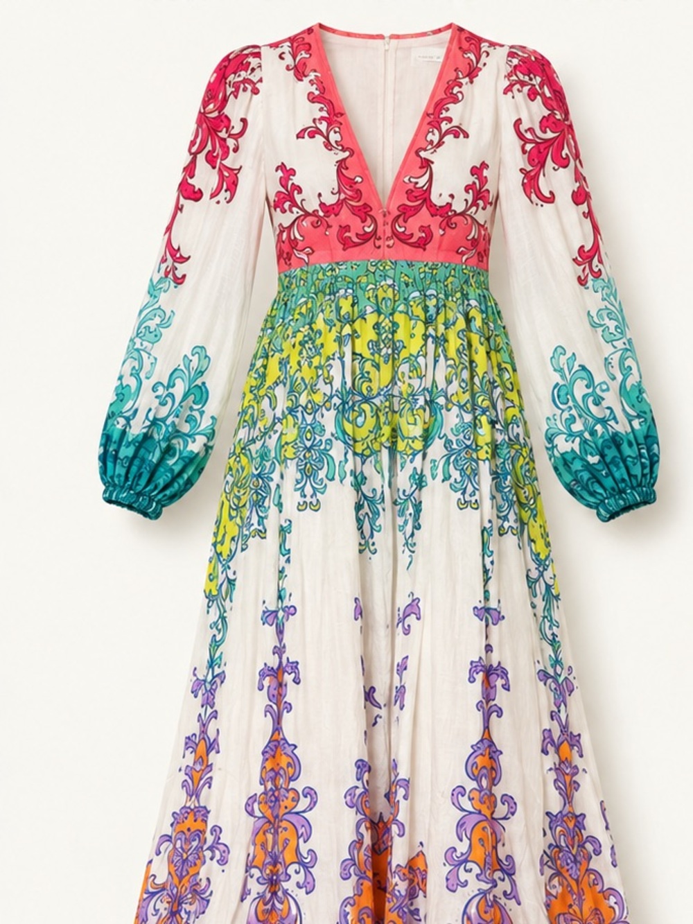 Zimmerman Multi-Color Printed Maxi Dress